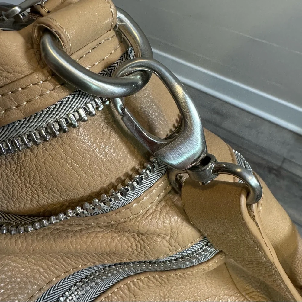 Kelsi Dagger Leather MacKenzie Zipper Satchel Bag